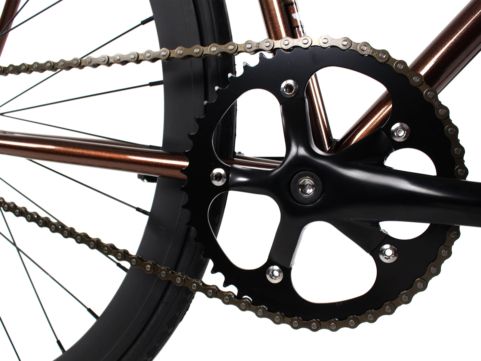 Golden Cycles Copper Fixie Bike